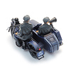 Reichspolizeimotorrad mit Beiwagen + 2 Figuren