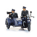 Police motorcycle with sidecar + 2 figures