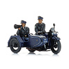 Reichspolizeimotorrad mit Beiwagen + 2 Figuren