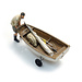 Sailing boat Optimist + trailer + figure