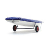 Sailing boat Laser on trailer