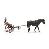 Mower bar with horse + figure