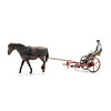 Mower bar with horse + figure