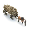 Traditionele Leiterwagen met lading + figuur