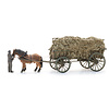 Traditional Leiterwagen with load + figure