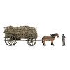 Traditionele Leiterwagen met lading + figuur