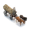 Northern European hay wagon loaded