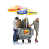 Hot Dog-Wagen + 2 Figuren