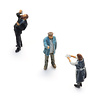 Herring fish shop figures (3x)