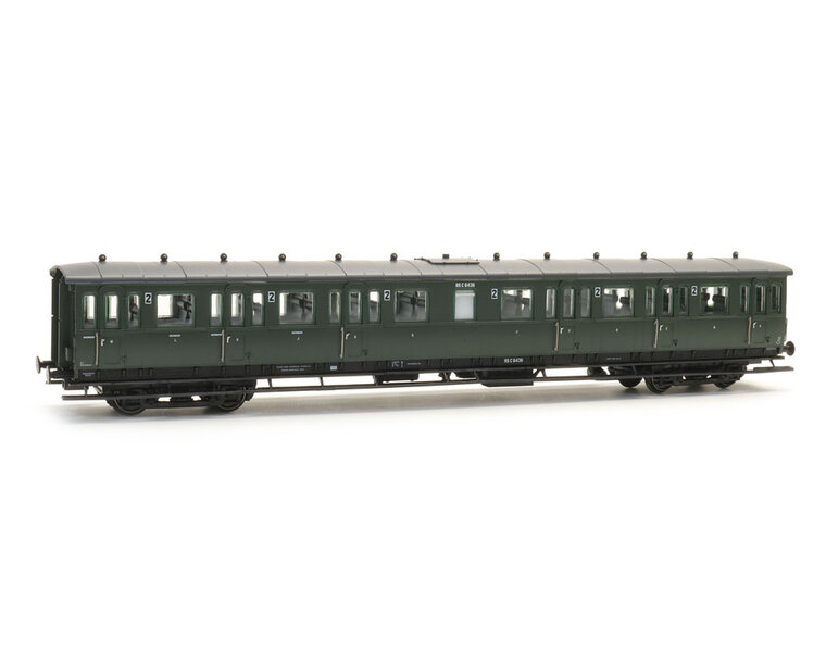 C12c C6436, groen, grijs dak, 2e klasseborden hoog, 1947