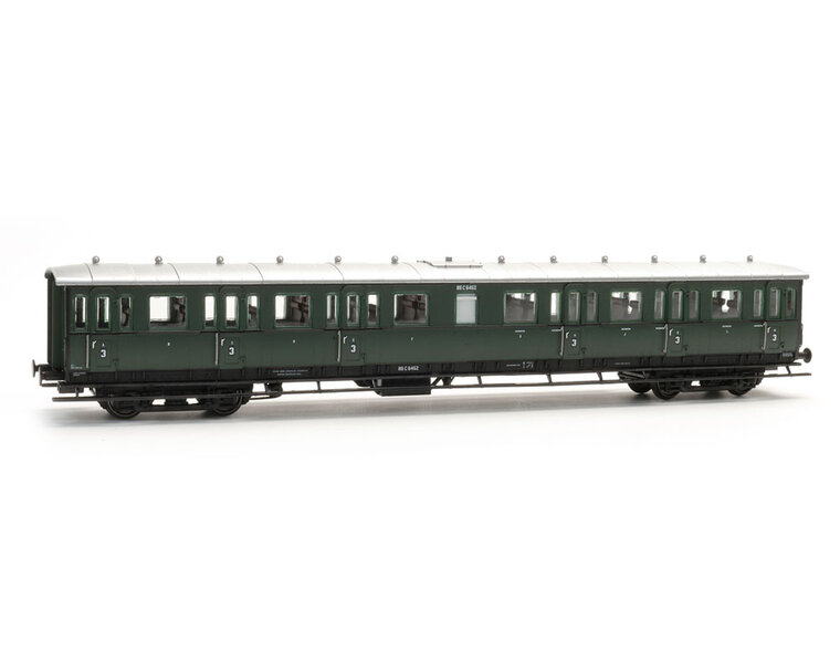 C12c C6452, olijfgroen, alu dak, 3e klasseborden laag, 1932