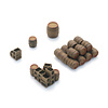 Truckload wooden beer barrels