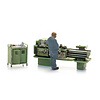 Metalworking lathe with figure