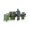 Metalworking lathe with figure