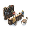 Cafe Interieur mit 3 Figuren