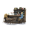 Cafe Interieur mit 3 Figuren