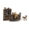 Cafe Interieur mit 3 Figuren