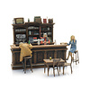 Cafe Interieur mit 3 Figuren