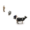Milking farmers