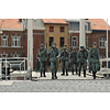 Wehrmacht-Infanterie marschiert an die Front