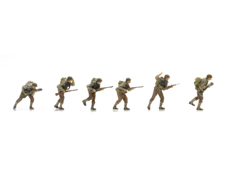 US Army D-Day Infanterie stürmt den Strand