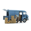 Market trader with crates