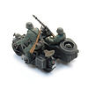 Wehrmacht Zündapp met zijspan + 2 figuren