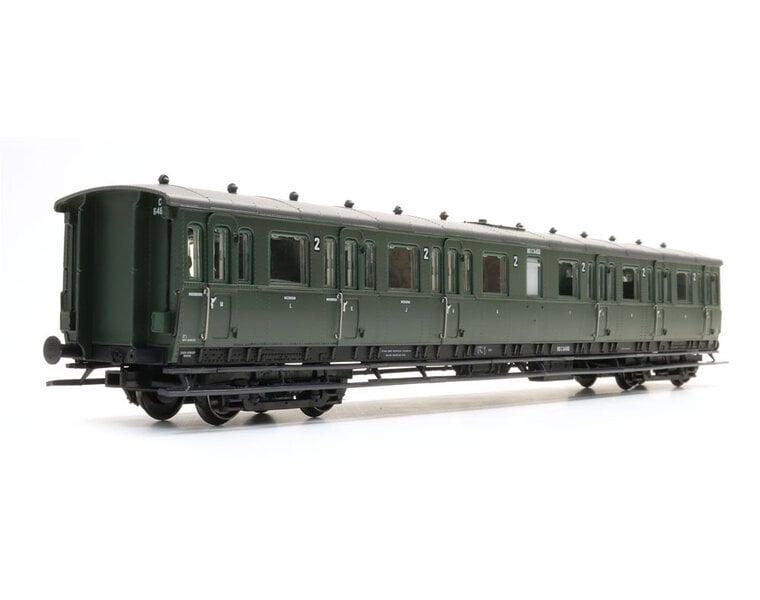 NS C12c C6460, grün, graues Dach, 2. Klasse