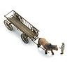 Hay wagon (empty) with figure