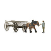 Hay wagon (empty) with figure