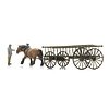 Hay wagon (empty) with figure