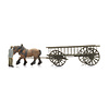 Hay wagon (empty) with figure