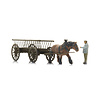 Hay wagon (empty) with figure