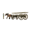 Hay wagon (empty) with figure