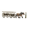 Hay wagon (empty) with figure