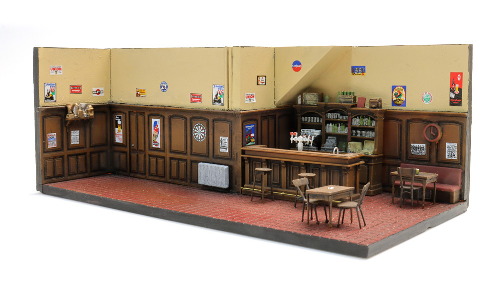 Bar interior 1:87 resin kit