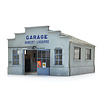 Französiche Garage mit Innenausstattung 1:87 Resinbausatz
