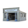 Deutsche Garage mit Innenausstattung 1:87 Resinbausatz