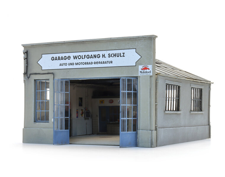 German garage with interior