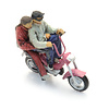 Gilera Citta moped with figures
