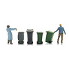 Four wheelie bins