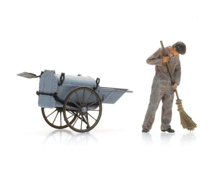 Streetsweeper with dustcart