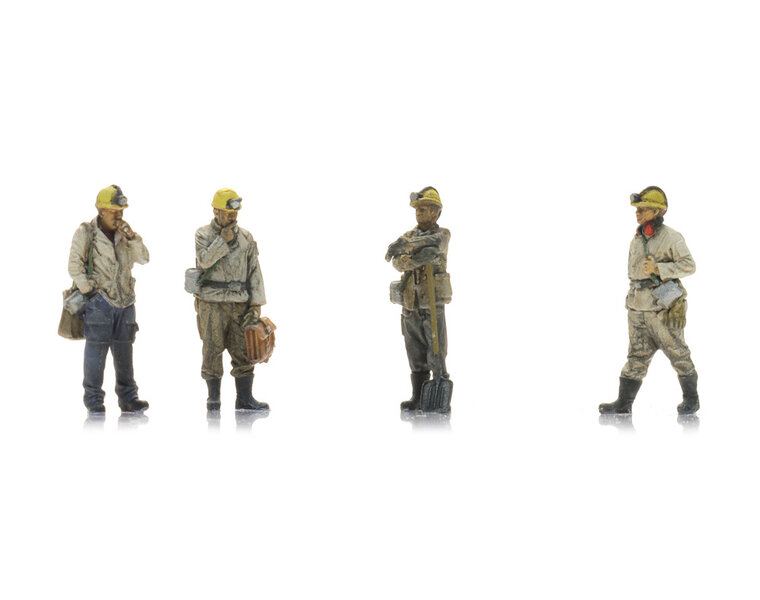 Miners at the end of the shift