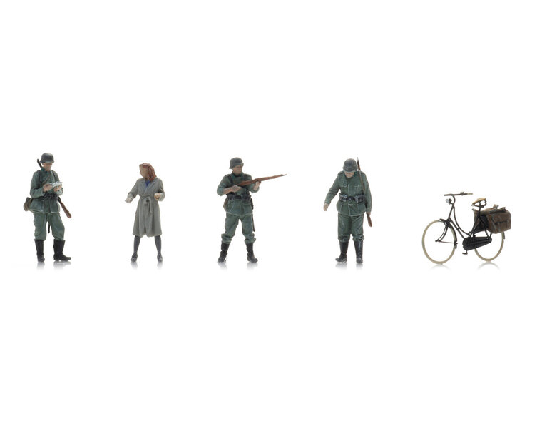 WM checkpoint + woman on Bicycle