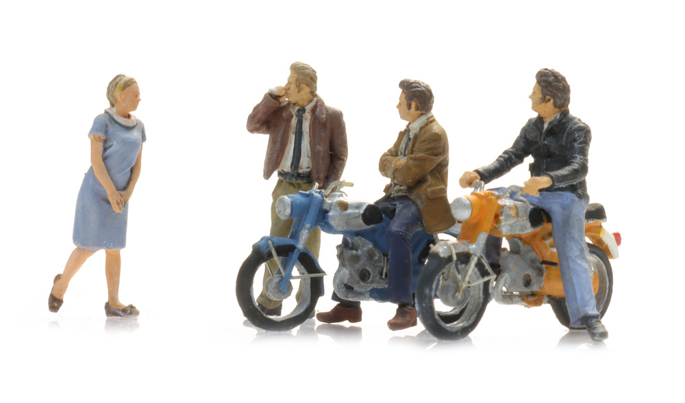 Moped greasers with Zündapp mopeds
