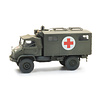 BRD Unimog 404s Krankenwagen gelboliv