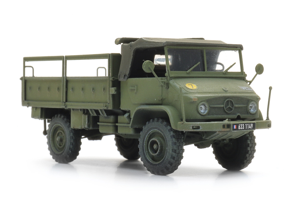 FR Unimog 404s bakwagen open groen