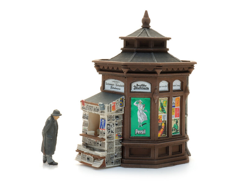 Klassieke krantenkiosk