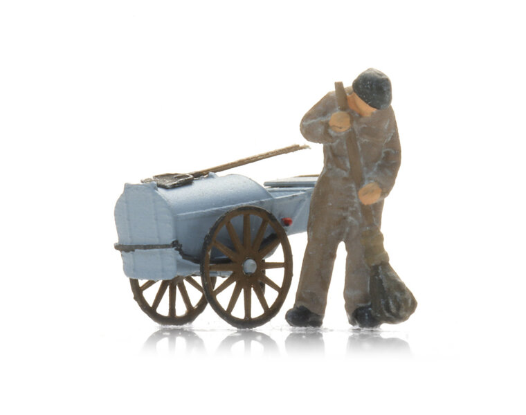 Streetsweeper with dustcart