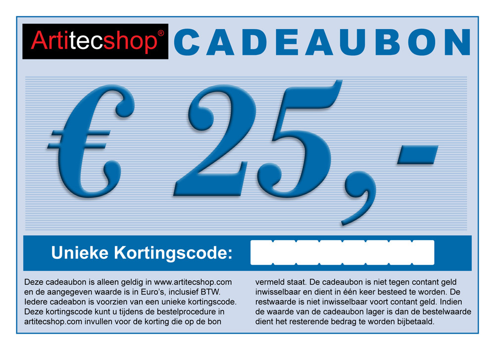 Artitecshop Geschenkgutschein € 25